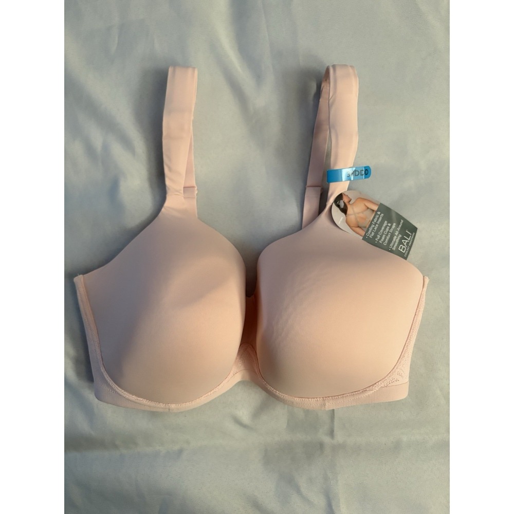 NEW Bali Bra Bali Coolest Smoothing Bra Pink Foam Cups DF4582 Womens Size 36DDD